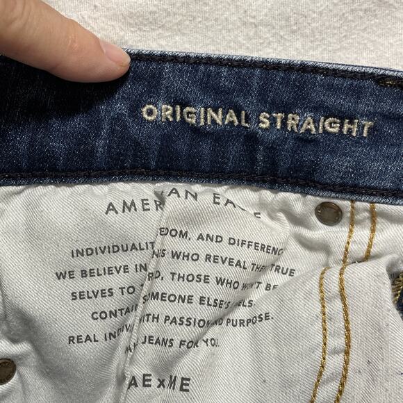 American Eagle 30x34 Men's Next Level Flex Original Straight Jeans - Picture 16 of 16